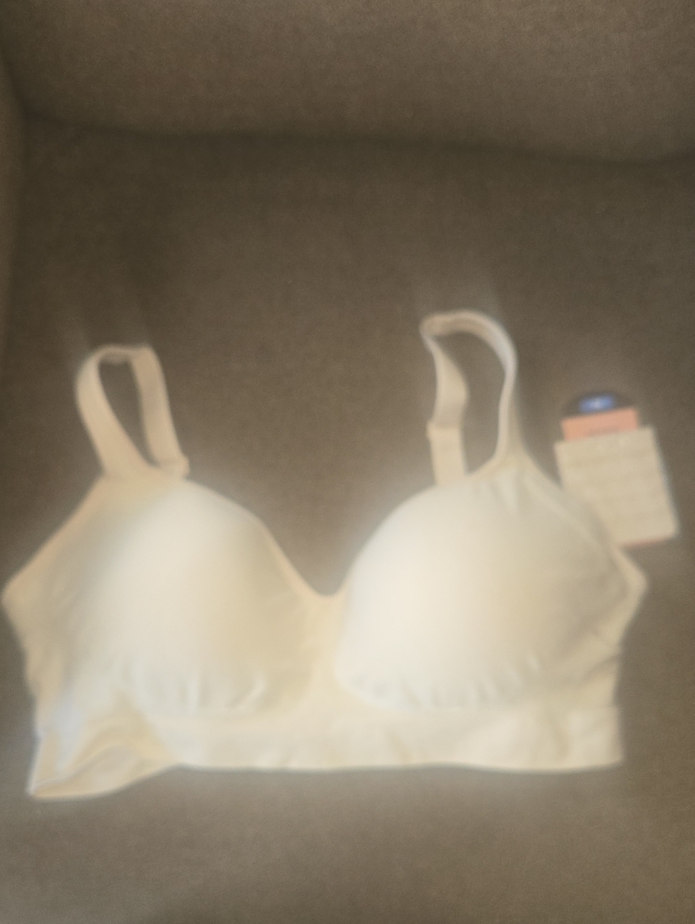 Comfort Wireless Bra - Cream Shapermint Size Xl New Witj Tags